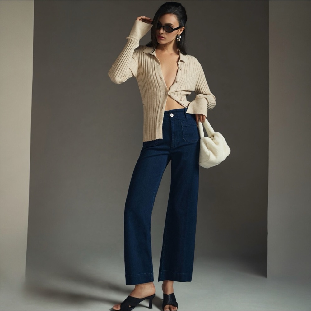 Anthropologie The Colette Cropped High Rise Jeans